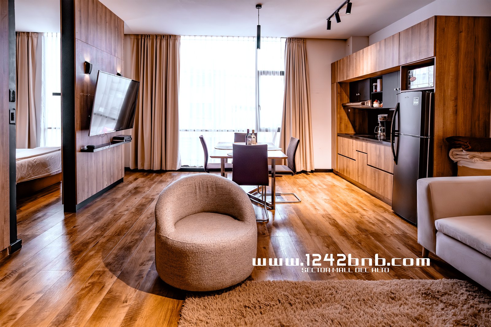 Interior de una unidad 1242bnb en Cuenca