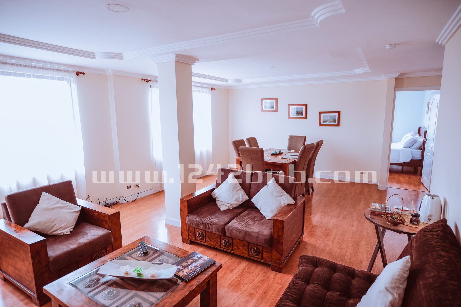 Foto referencial del estilo de las estancias 1242bnb en Cuenca